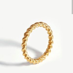Missoma gold plated vermeil on sterling silver ring
